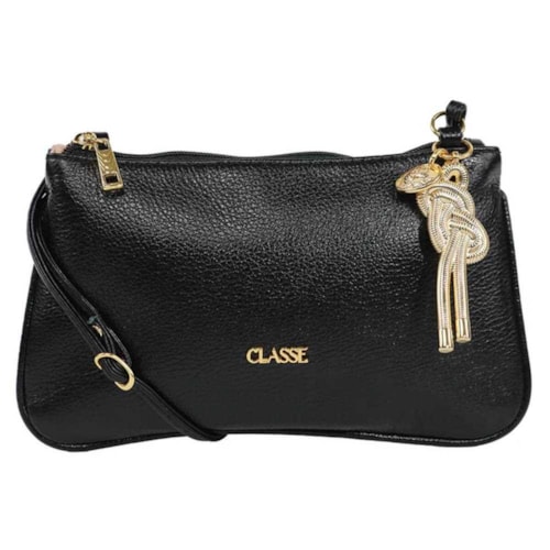 Bolsa Classe Croosbody De Couro 3262 Preto