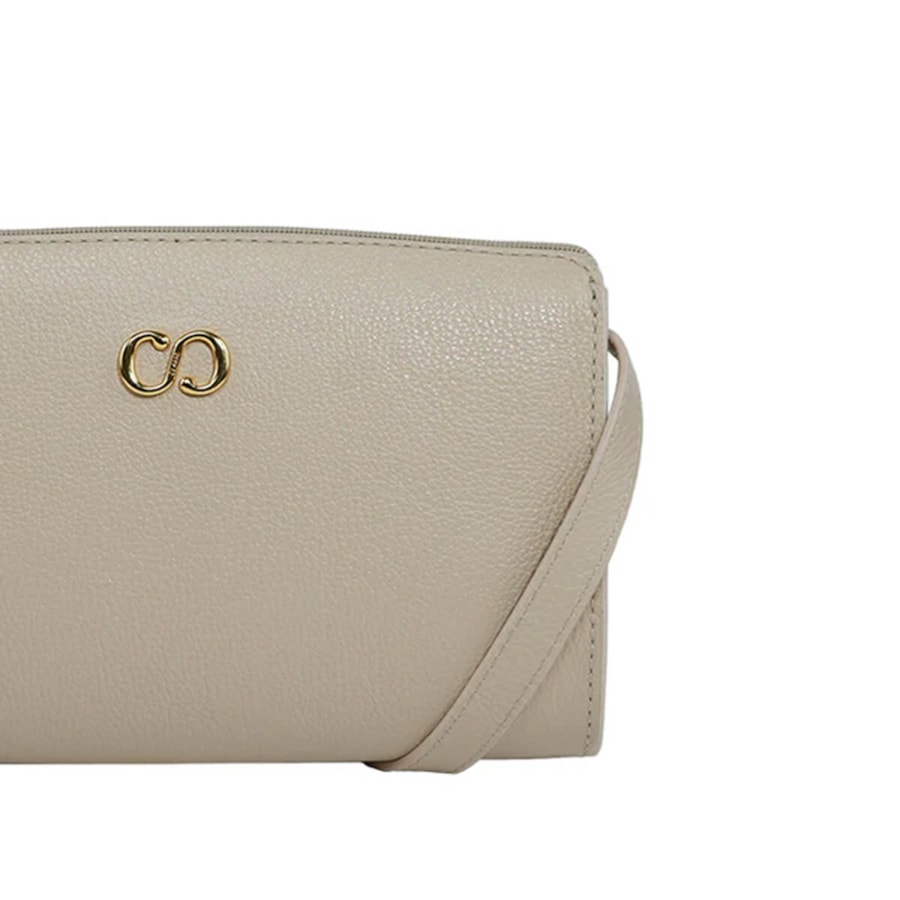 Bolsa Classe Croosbody De Couro 3290 Creme