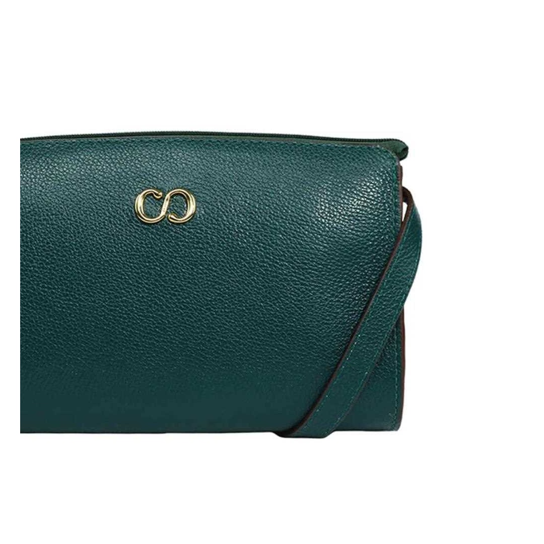 Bolsa Classe Croosbody De Couro 3290 Eucalipto