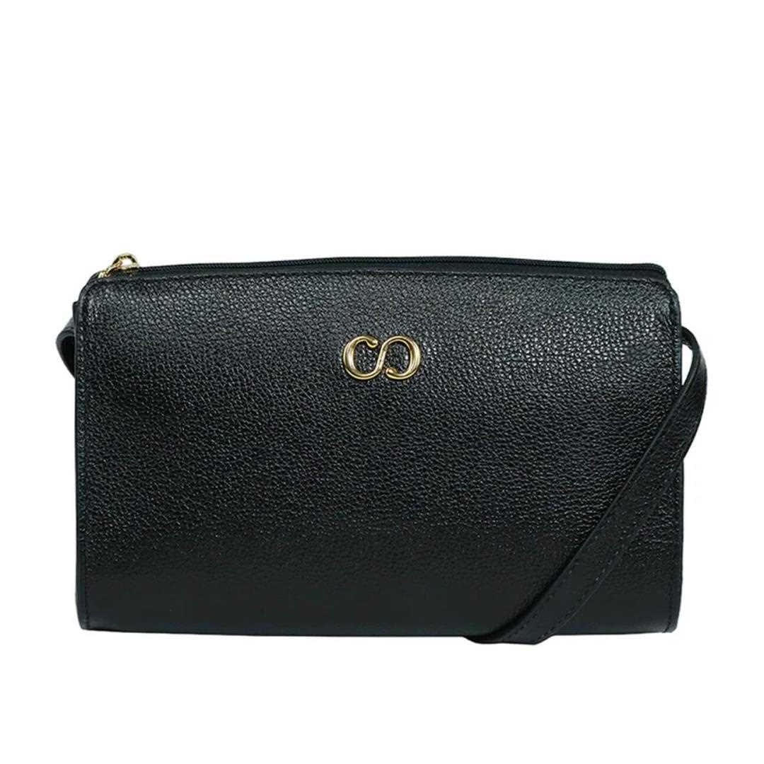Bolsa Classe Croosbody De Couro 3290 Preto