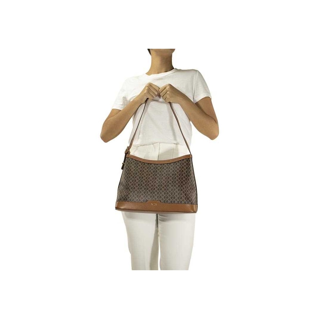 Bolsa Classe Croosbody De Couro 3301 Marrom