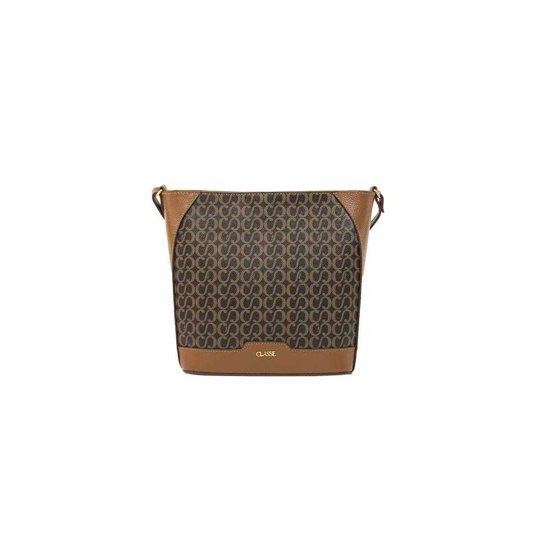 Bolsa Classe Croosbody De Couro 3303 Marrom Bolsa Classe Croosbody De Couro 3303 Marrom