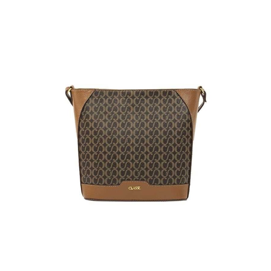 Bolsa Classe Croosbody De Couro 3303 Marrom Bolsa Classe Croosbody De Couro 3303 Marrom