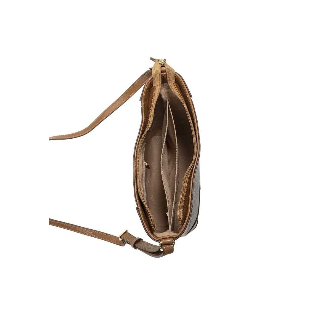 Bolsa Classe Croosbody De Couro 3303 Marrom Bolsa Classe Croosbody De Couro 3303 Marrom
