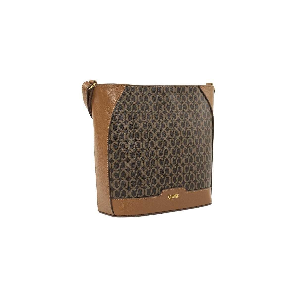 Bolsa Classe Croosbody De Couro 3303 Marrom Bolsa Classe Croosbody De Couro 3303 Marrom