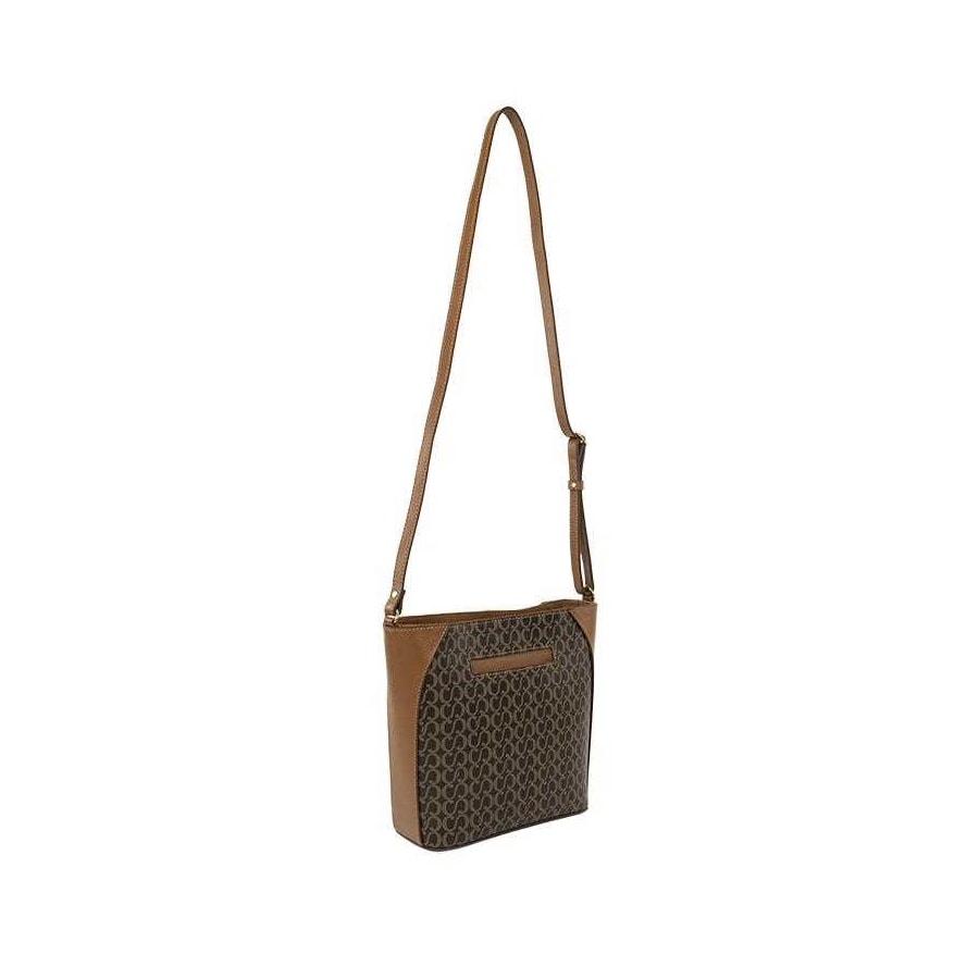 Bolsa Classe Croosbody De Couro 3303 Marrom
