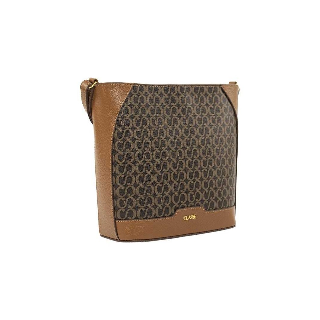 Bolsa Classe Croosbody De Couro 3303 Marrom Bolsa Classe Croosbody De Couro 3303 Marrom
