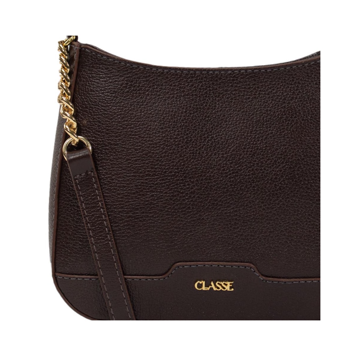 Bolsa Classe Croosbody De Couro 3306 Chocolate