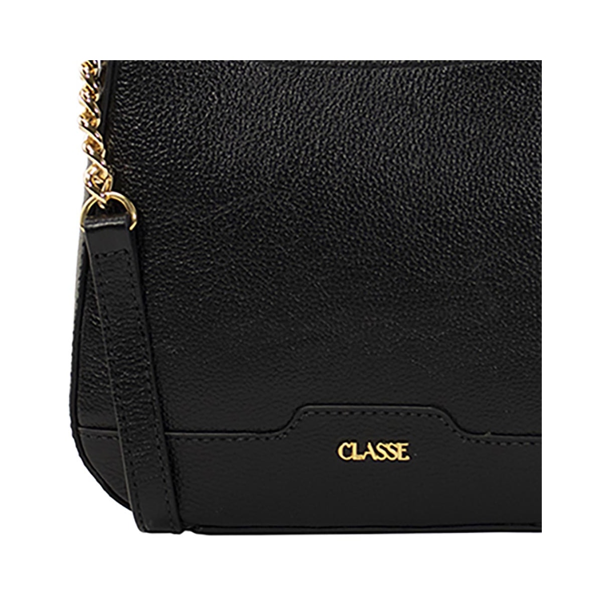 Bolsa Classe Croosbody De Couro 3306 Preto Bolsa Classe Croosbody De Couro 3306 Preto