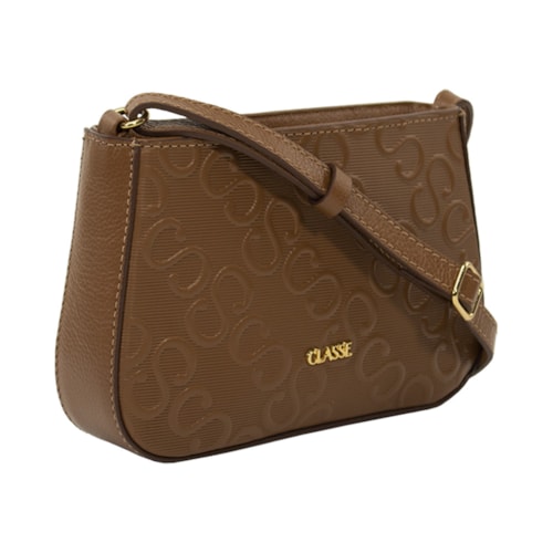 Bolsa Classe Croosbody De Couro 3324 Nocciola