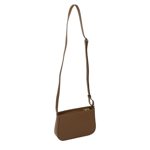 Bolsa Classe Croosbody De Couro 3324 Nocciola