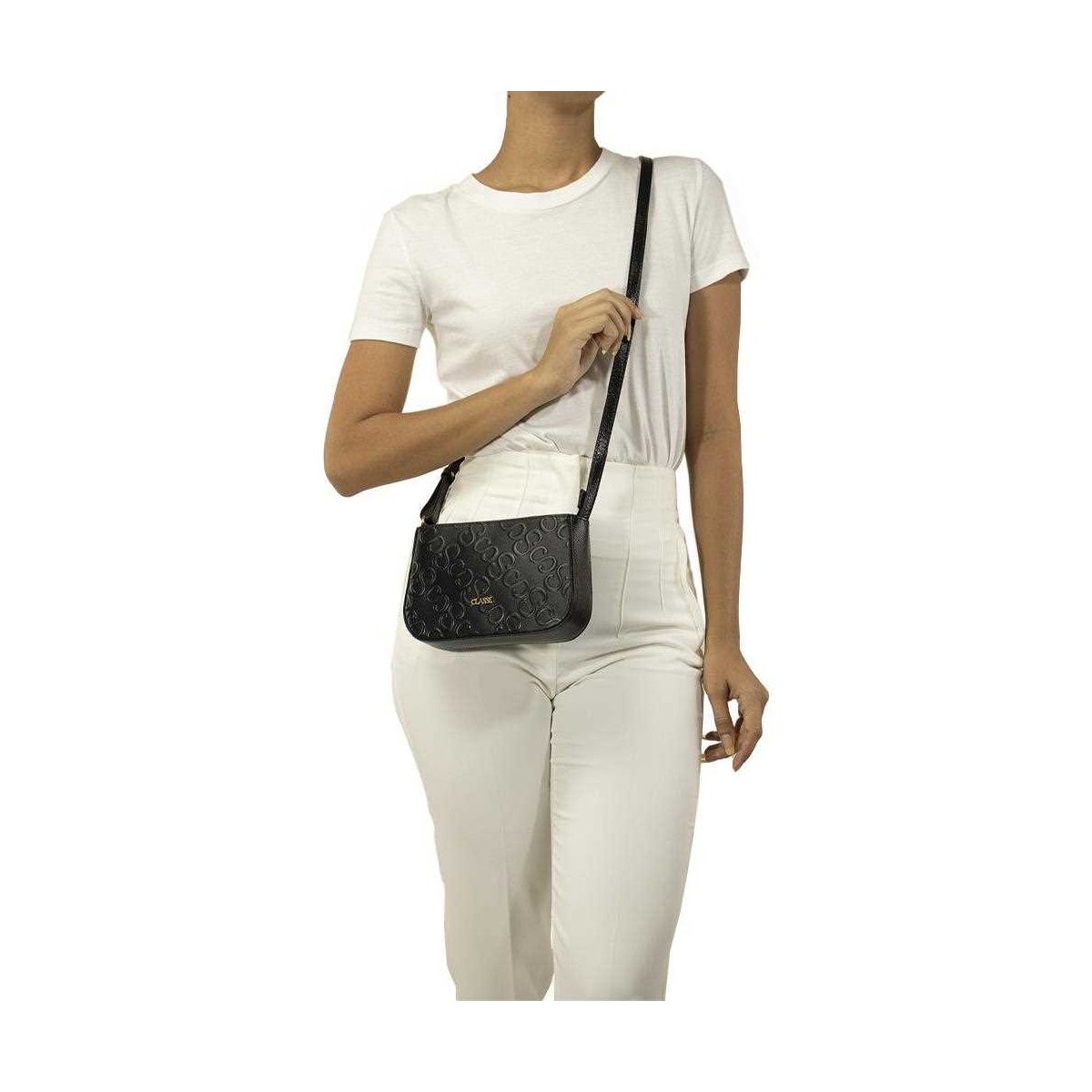 Bolsa Classe Croosbody De Couro 3324 Preto Bolsa Classe Croosbody De Couro 3324 Preto