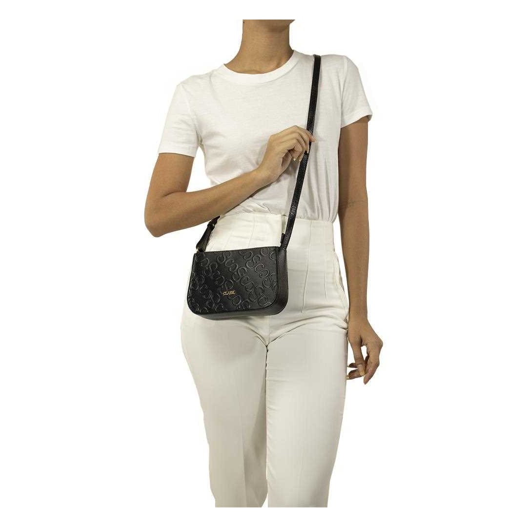 Bolsa Classe Croosbody De Couro 3324 Preto