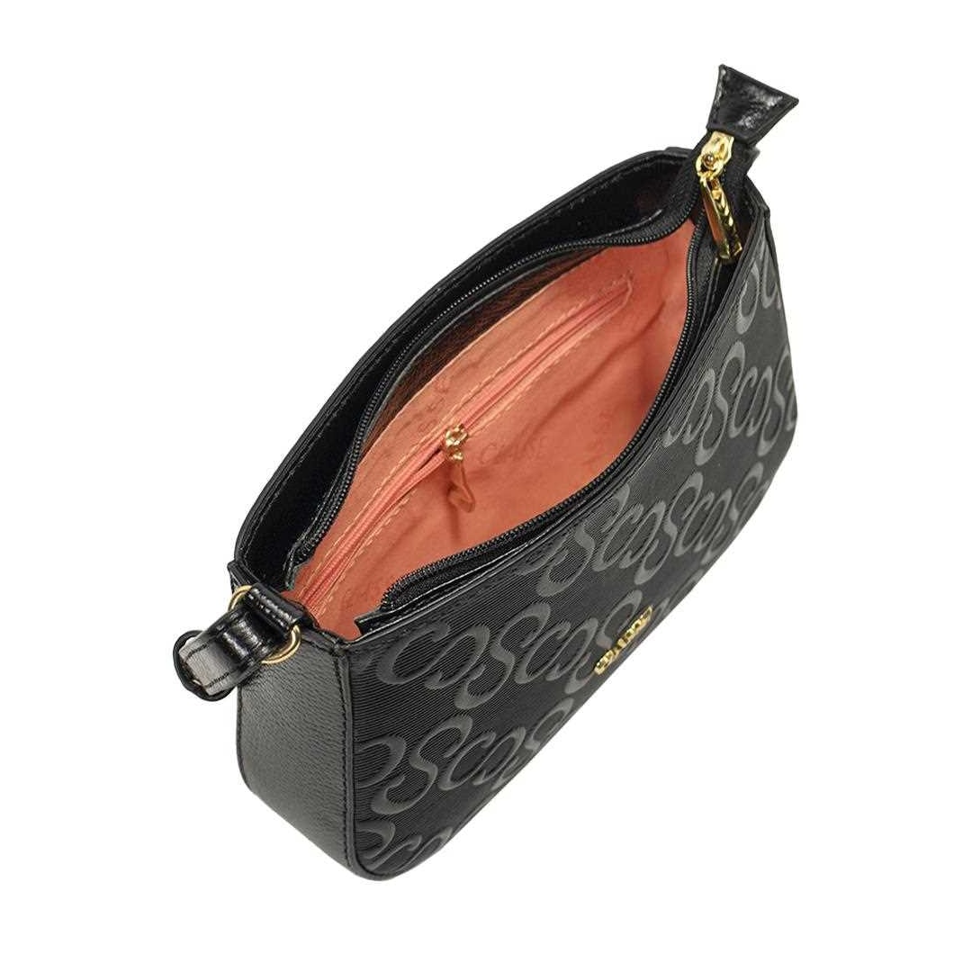 Bolsa Classe Croosbody De Couro 3324 Preto Bolsa Classe Croosbody De Couro 3324 Preto
