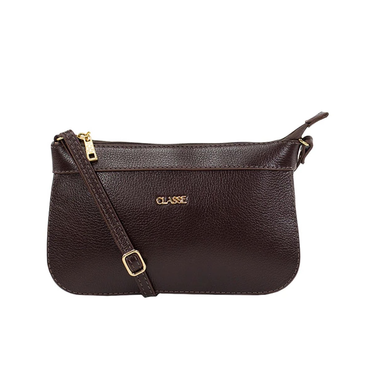 Bolsa Classe Crossbody Couro 2150 Chocolate