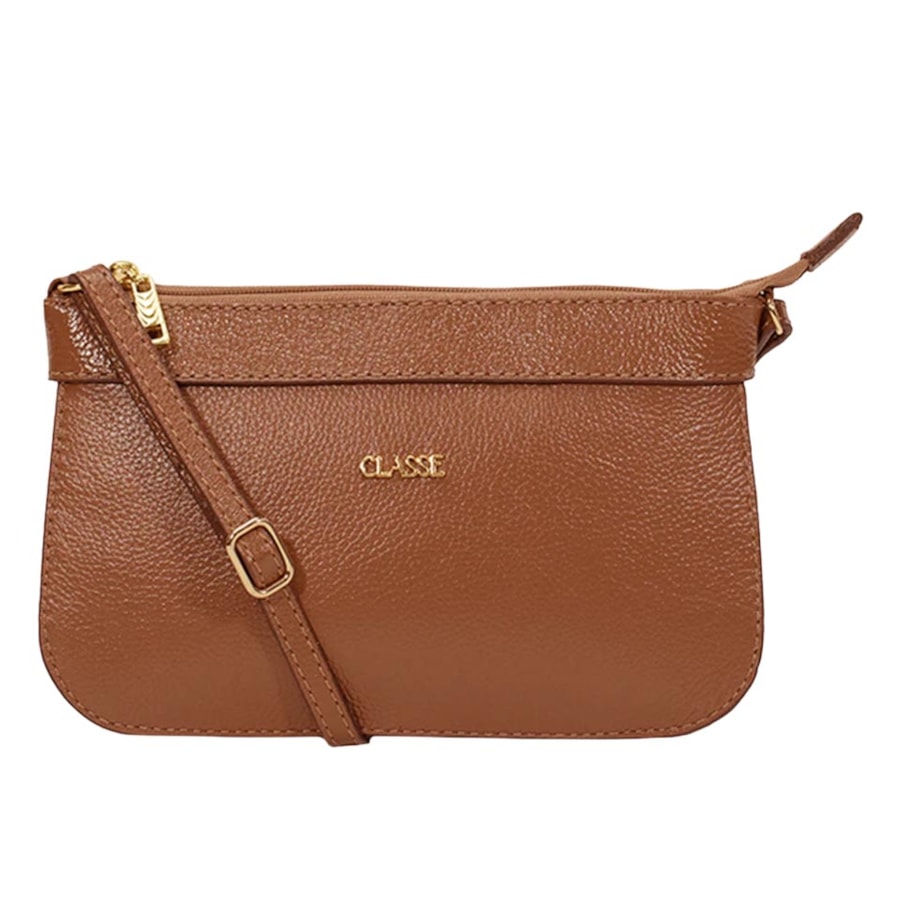 Bolsa Classe Crossbody Couro 2150 Nocciola Bolsa Classe Crossbody Couro 2150 Nocciola