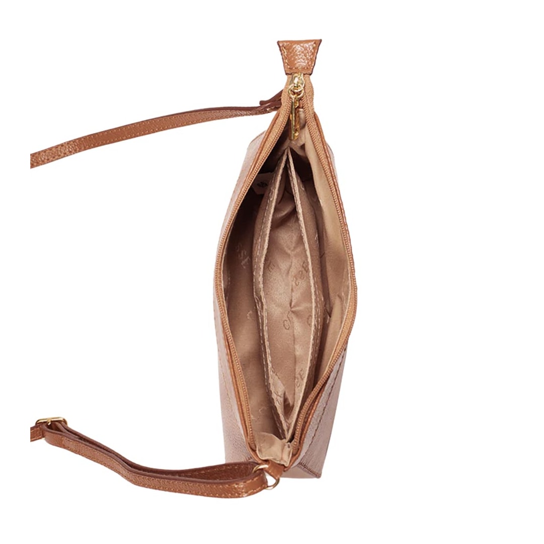 Bolsa Classe Crossbody Couro 2150 Nocciola Bolsa Classe Crossbody Couro 2150 Nocciola