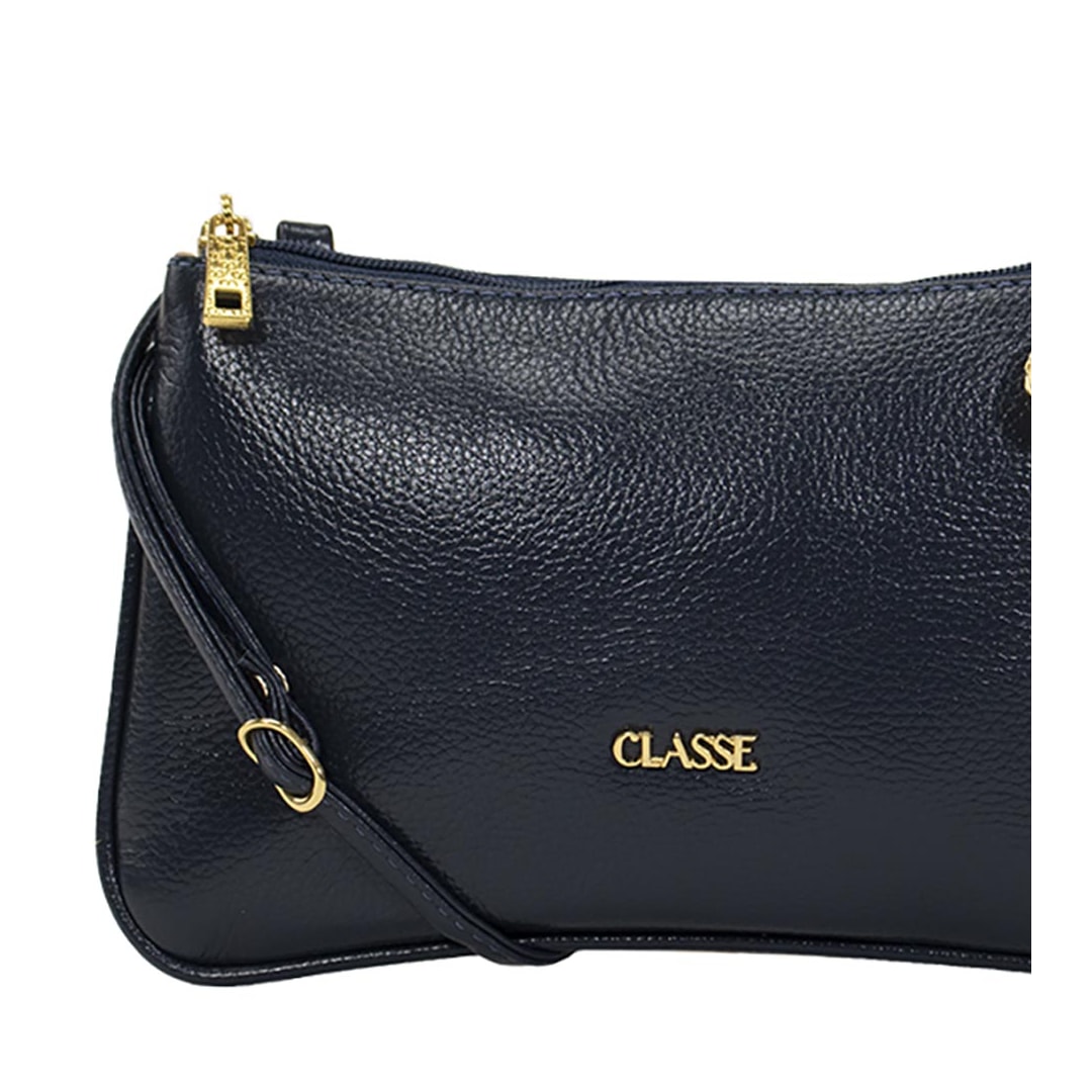 Bolsa Classe Crossbody Couro 3262 Marinho