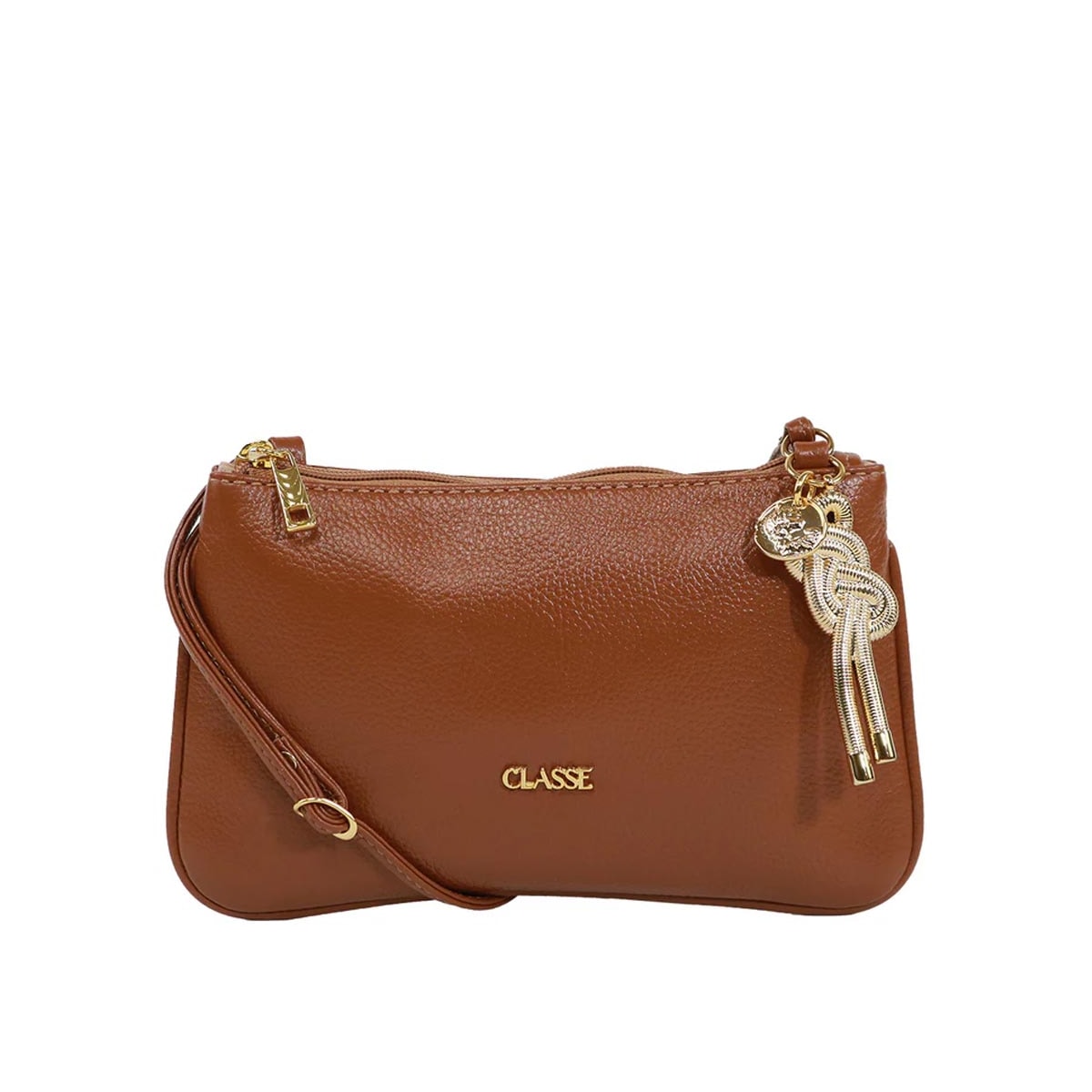 Bolsa Classe Crossbody Couro 3262 Nocciola