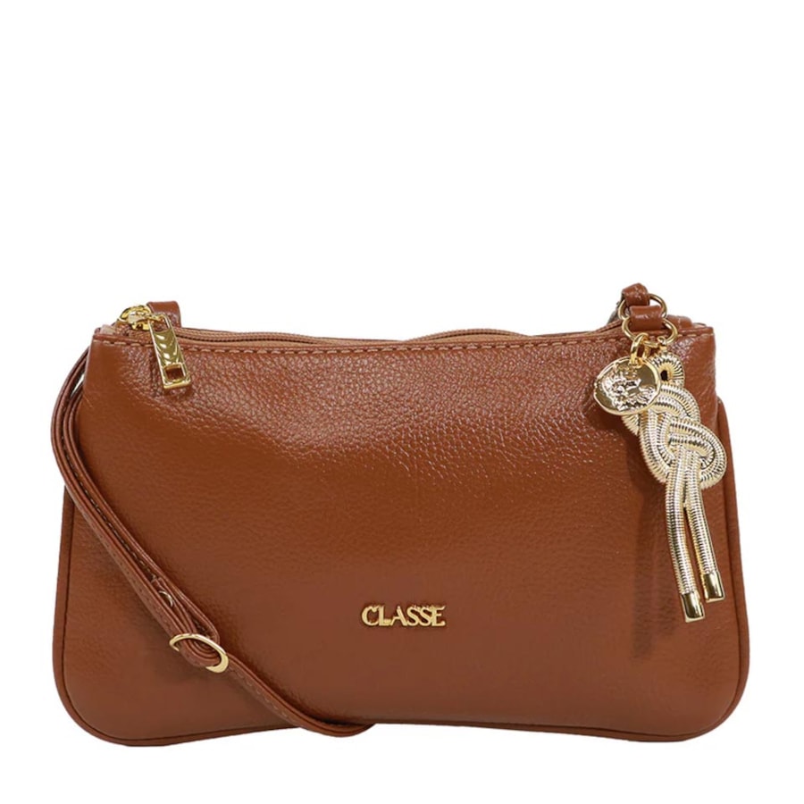 Bolsa Classe Crossbody Couro 3262 Nocciola