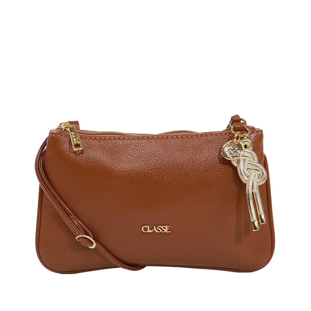 Bolsa Classe Crossbody Couro 3262 Nocciola Bolsa Classe Crossbody Couro 3262 Nocciola