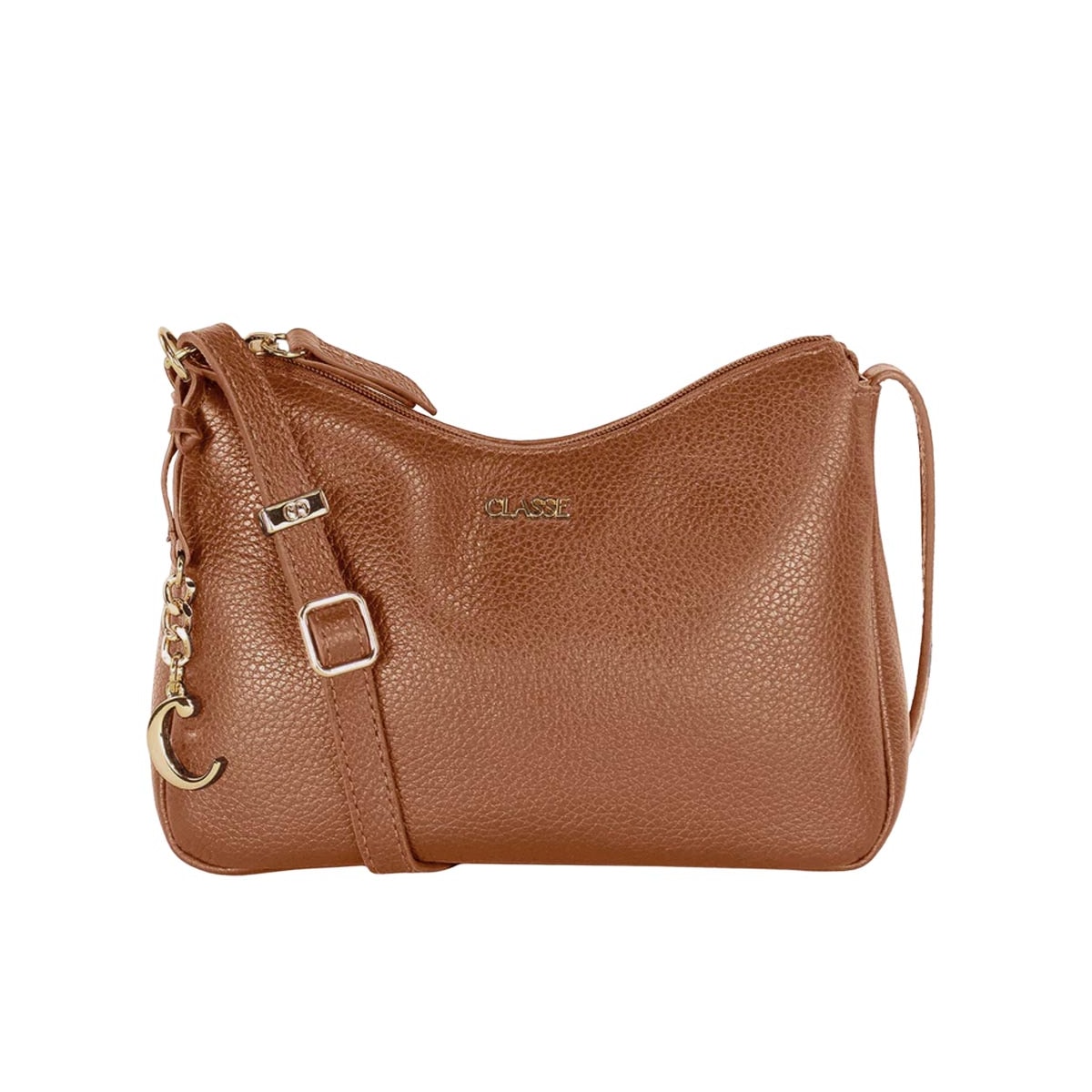 Bolsa Classe Crossbody Couro 3528 Nocciola