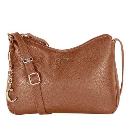 Bolsa Classe Crossbody Couro 3528 Nocciola