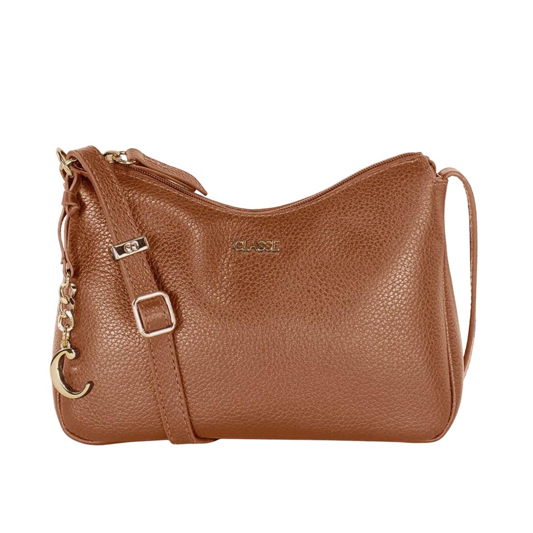 Bolsa Classe Crossbody Couro 3528 Nocciola Bolsa Classe Crossbody Couro 3528 Nocciola