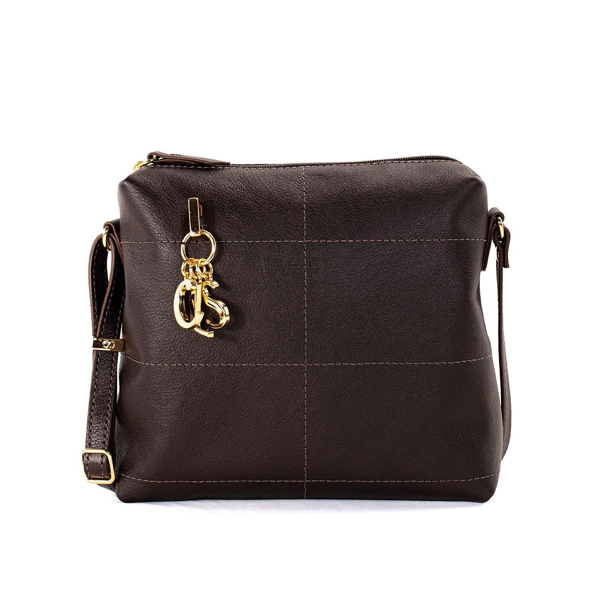 Bolsa Classe Crossbody Couro 3537 Chocolate Bolsa Classe Crossbody Couro 3537 Chocolate