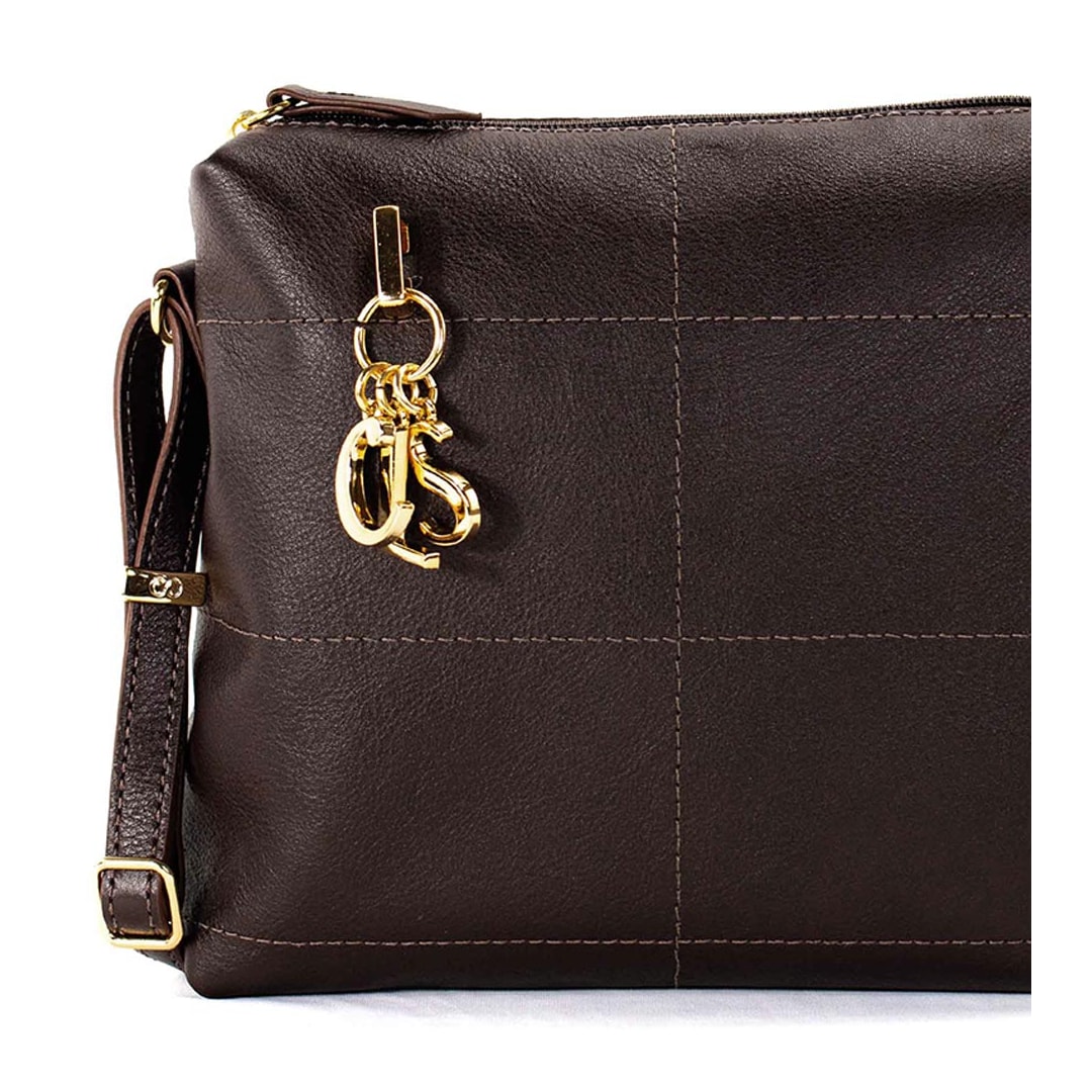 Bolsa Classe Crossbody Couro 3537 Chocolate Bolsa Classe Crossbody Couro 3537 Chocolate