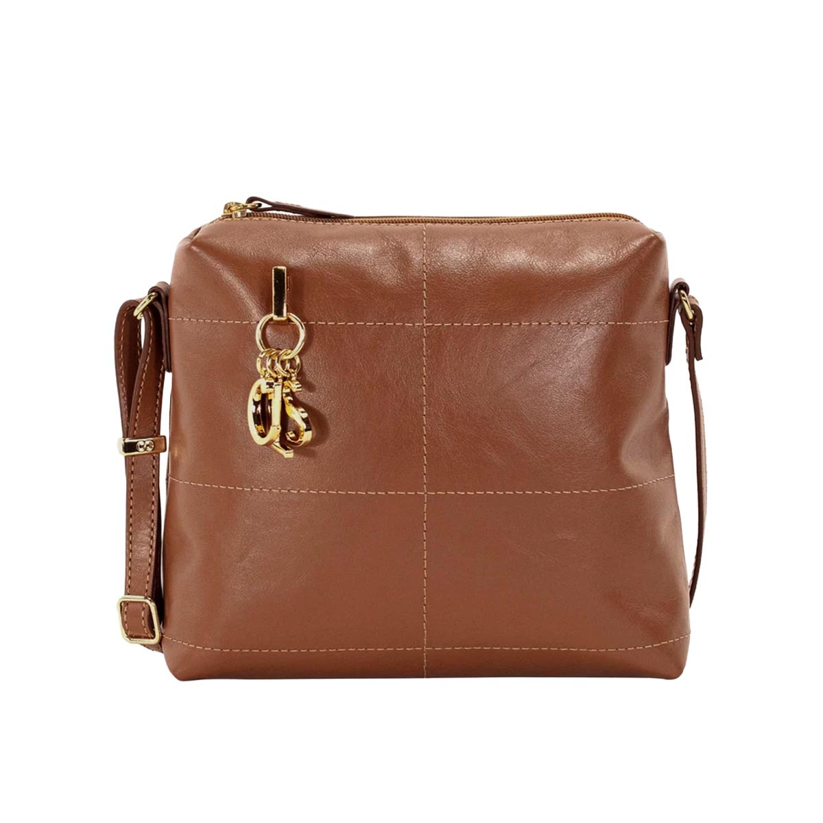 Bolsa Classe Crossbody Couro 3537 Nocciola Bolsa Classe Crossbody Couro 3537 Nocciola