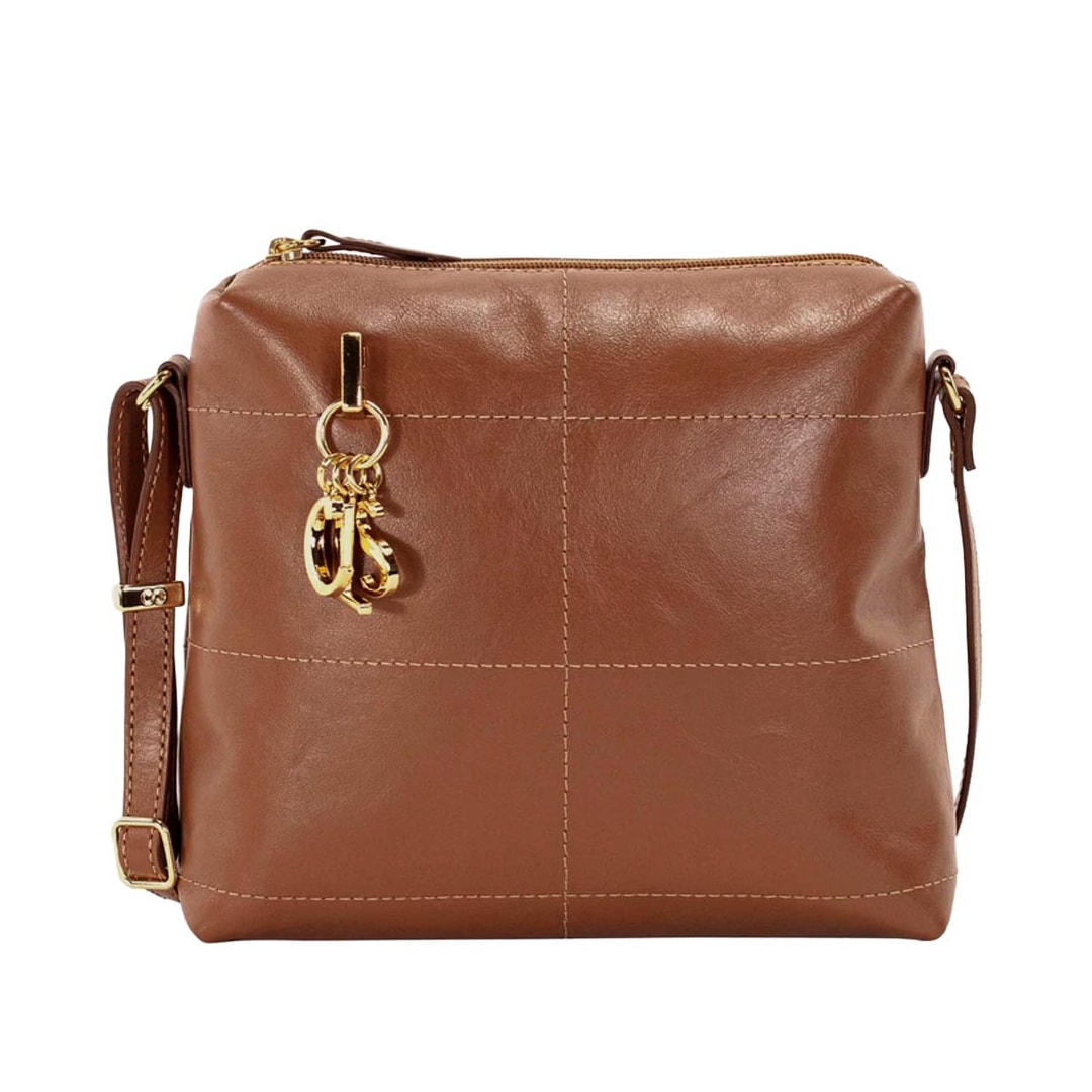 Bolsa Classe Crossbody Couro 3537 Nocciola Bolsa Classe Crossbody Couro 3537 Nocciola