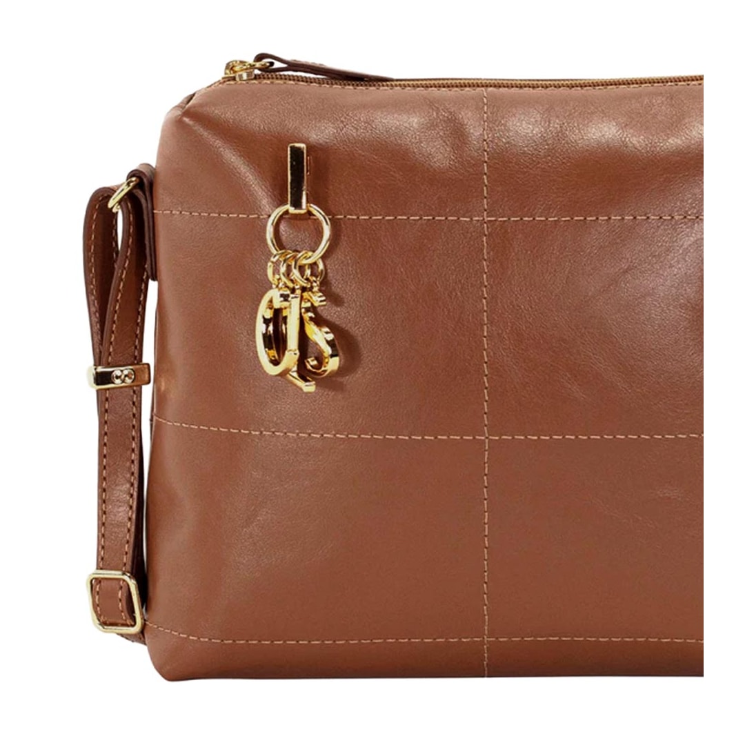 Bolsa Classe Crossbody Couro 3537 Nocciola