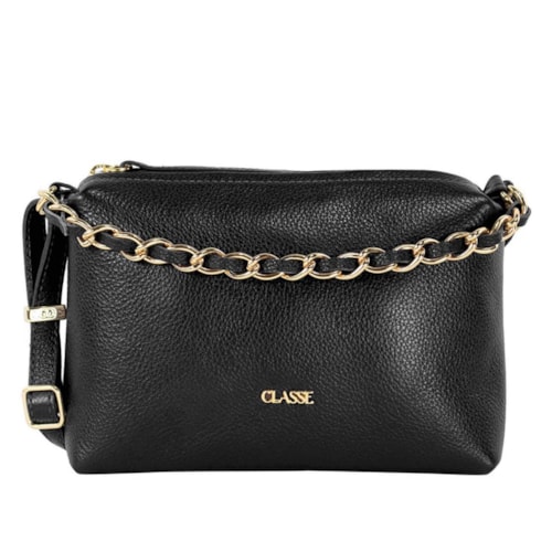 Bolsa Classe Crossbody Couro 3556 Preto