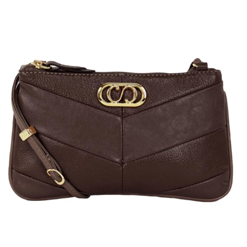 Bolsa Classe Crossbody Couro 3580 Chocolate