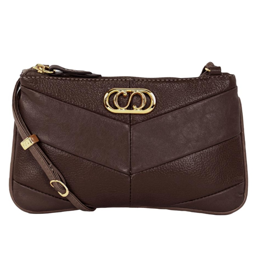 Bolsa Classe Crossbody Couro 3580 Chocolate Bolsa Classe Crossbody Couro 3580 Chocolate