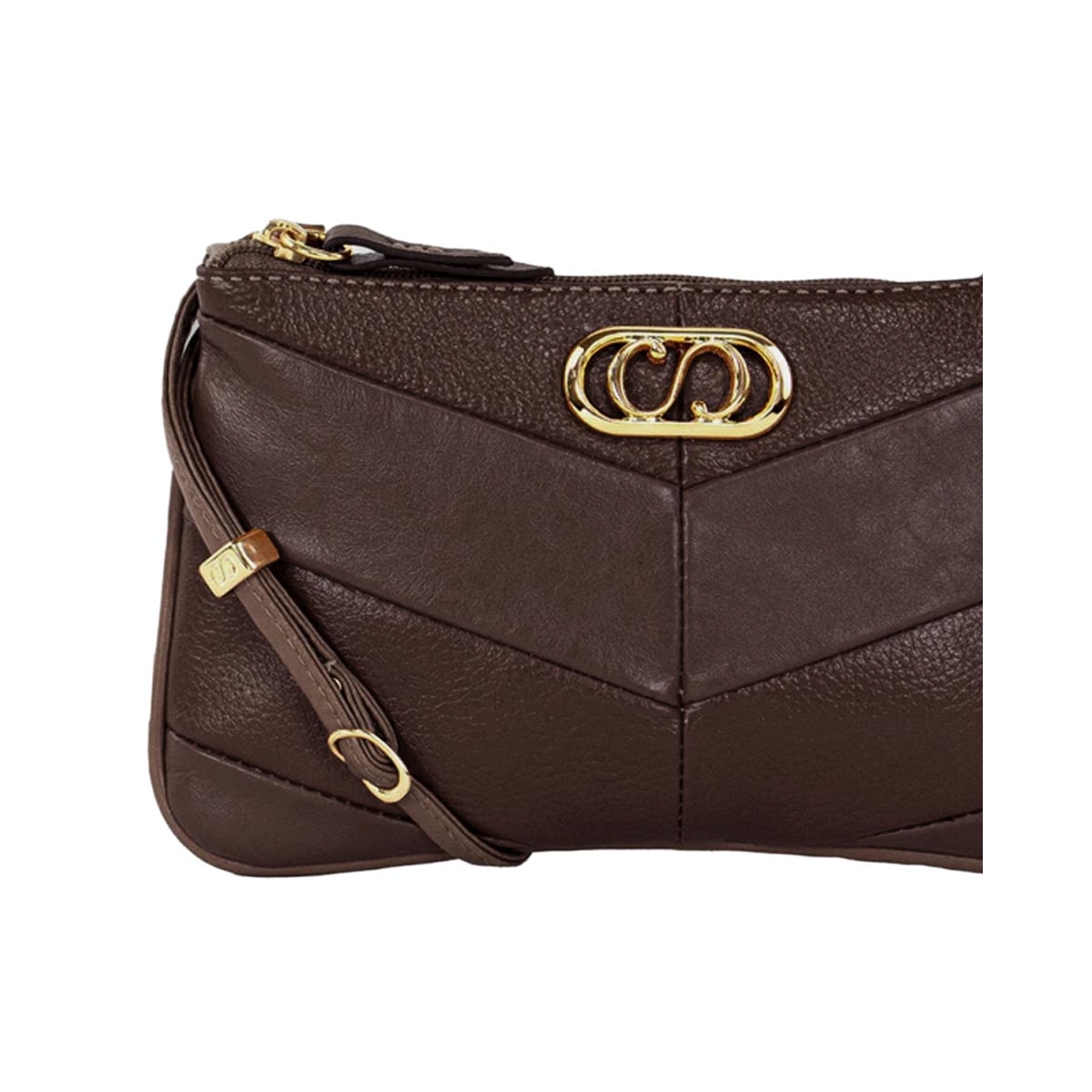Bolsa Classe Crossbody Couro 3580 Chocolate