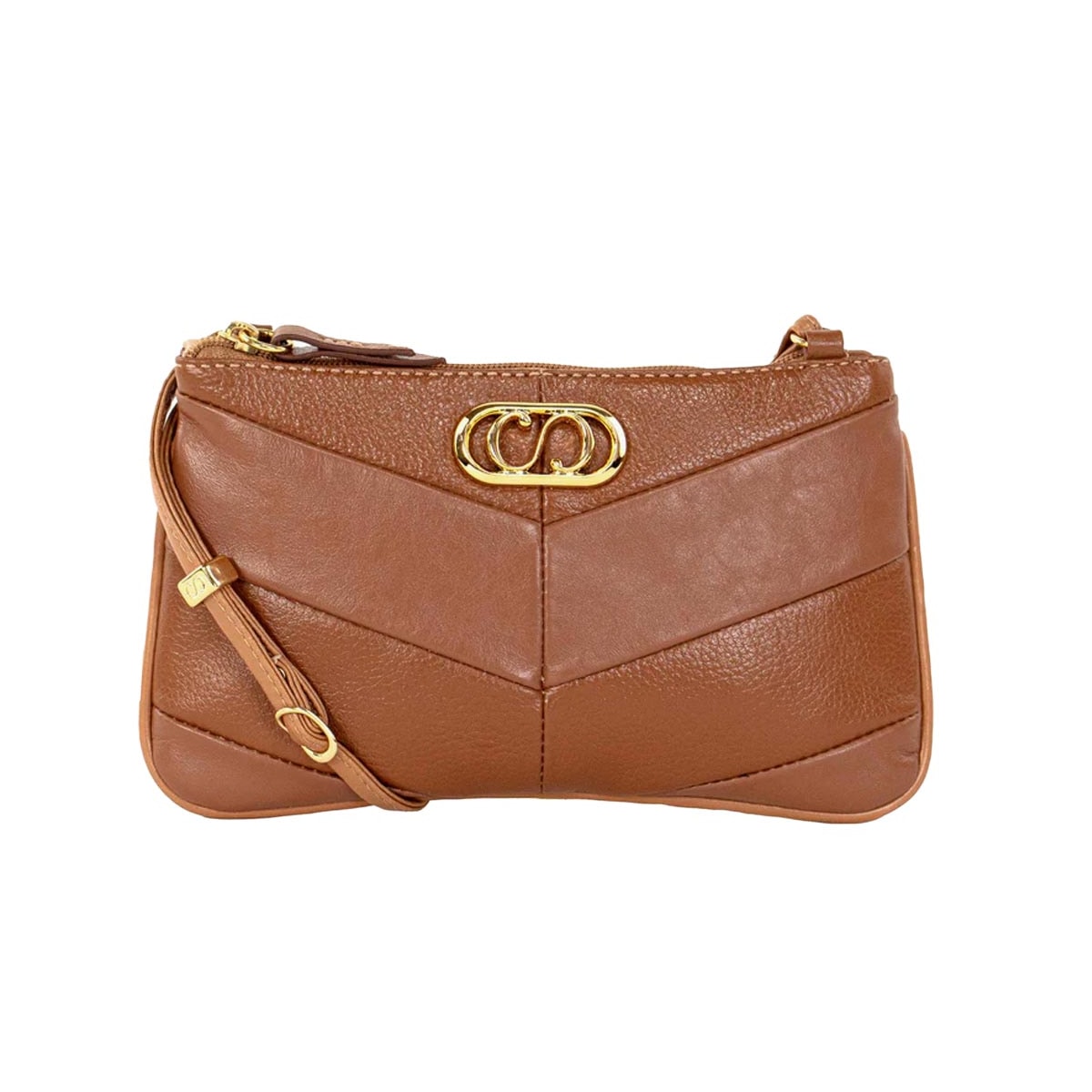 Bolsa Classe Crossbody Couro 3580 Nocciola