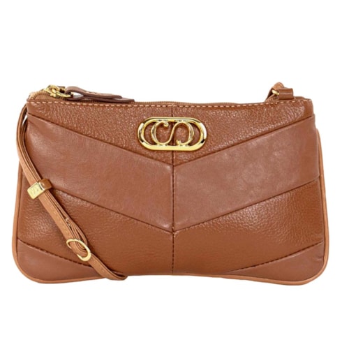 Bolsa Classe Crossbody Couro 3580 Nocciola