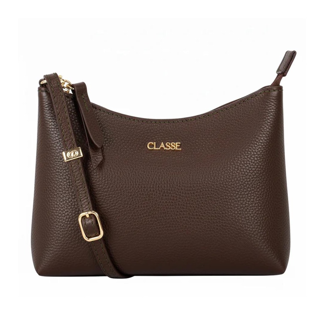 Bolsa Classe Crossbody Couro 3594 Chocolate