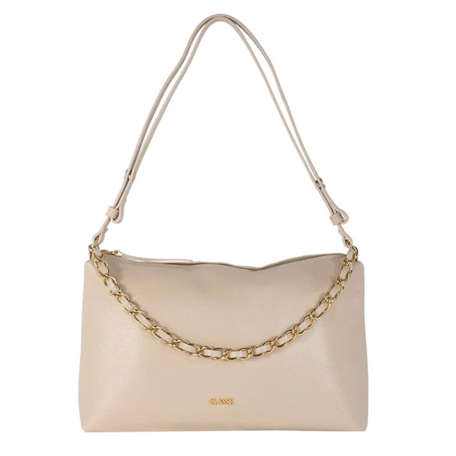 Bolsa Classe De Couro 3565 Creme Bolsa Classe De Couro 3565 Creme
