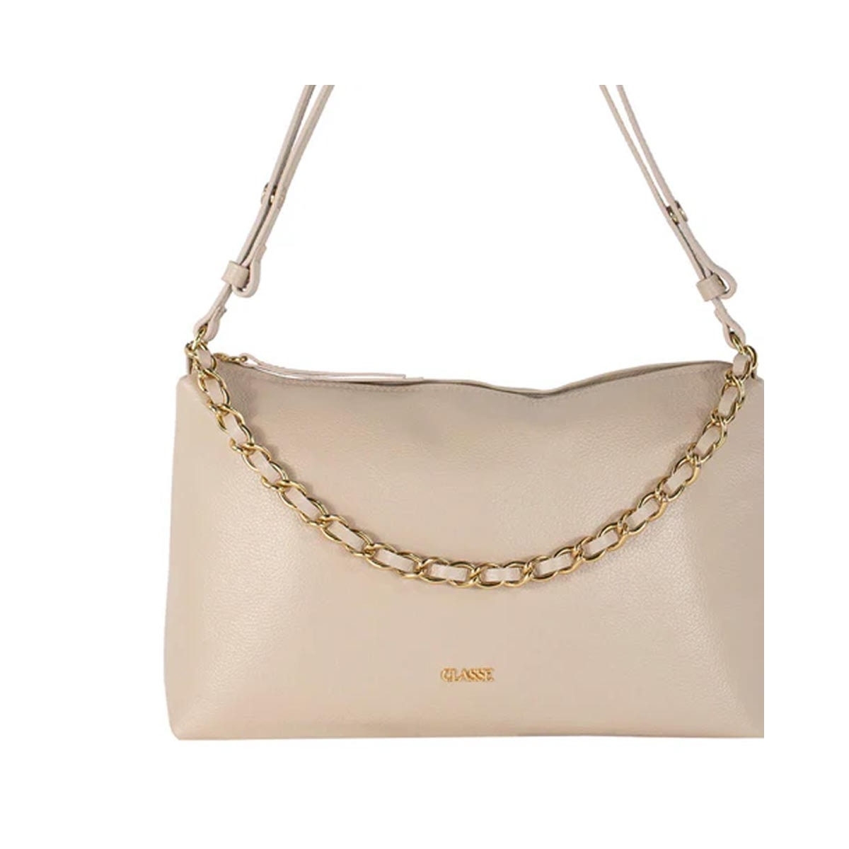 Bolsa Classe De Couro 3565 Creme Bolsa Classe De Couro 3565 Creme
