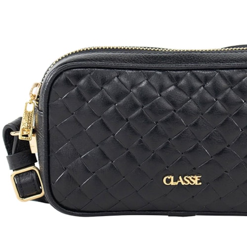 Detalhe - Bolsa Classe Feminina 3368 Preto