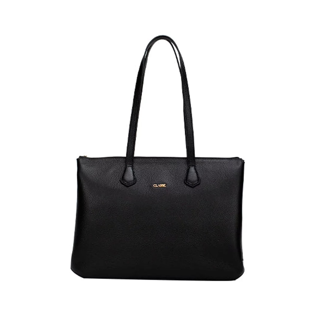 Bolsa Classe Feminina Bag De Couro 3208 Preto