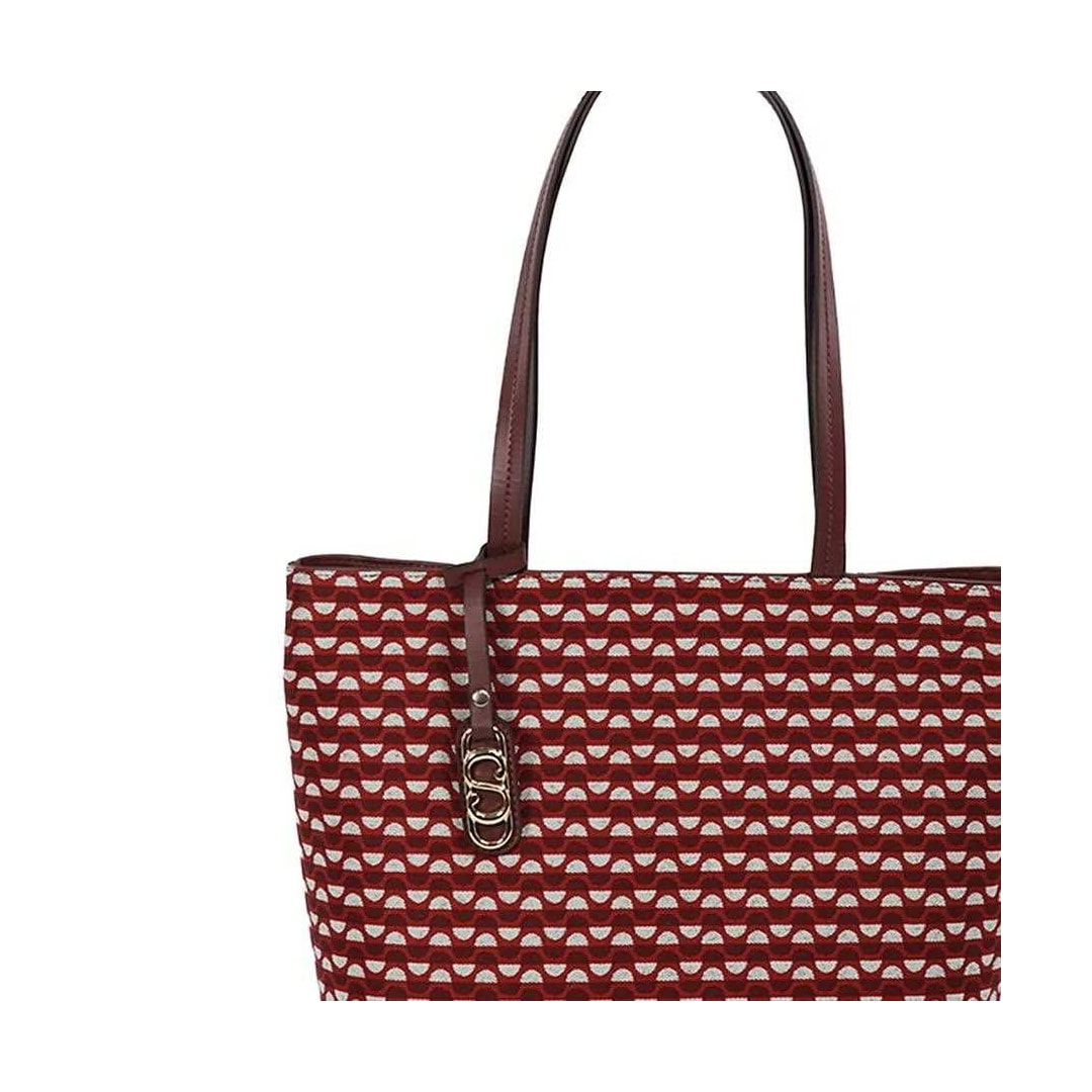 Bolsa Classe Feminina Bag Jacquard J001 Bordo/Bordo Bolsa Classe Feminina Bag Jacquard J001 Bordo/Bordo