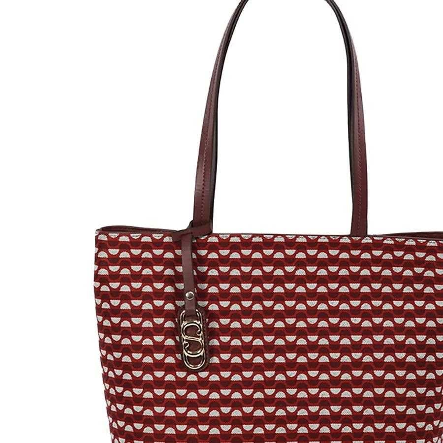 Bolsa Classe Feminina Bag Jacquard J001 Bordo/Bordo Bolsa Classe Feminina Bag Jacquard J001 Bordo/Bordo