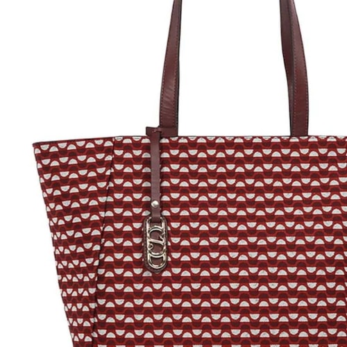 Bolsa Classe Feminina Bag Jacquard J002 Bordo/Bordo