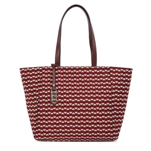 Bolsa Classe Feminina Bag Jacquard J002 Bordo/Bordo