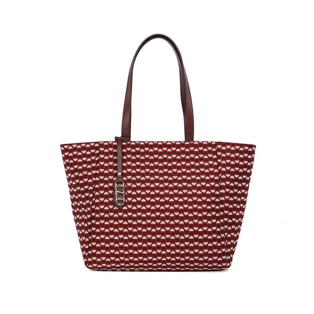 Bolsa Classe Feminina Bag Jacquard J002 Bordo/Bordo Bolsa Classe Feminina Bag Jacquard J002 Bordo/Bordo