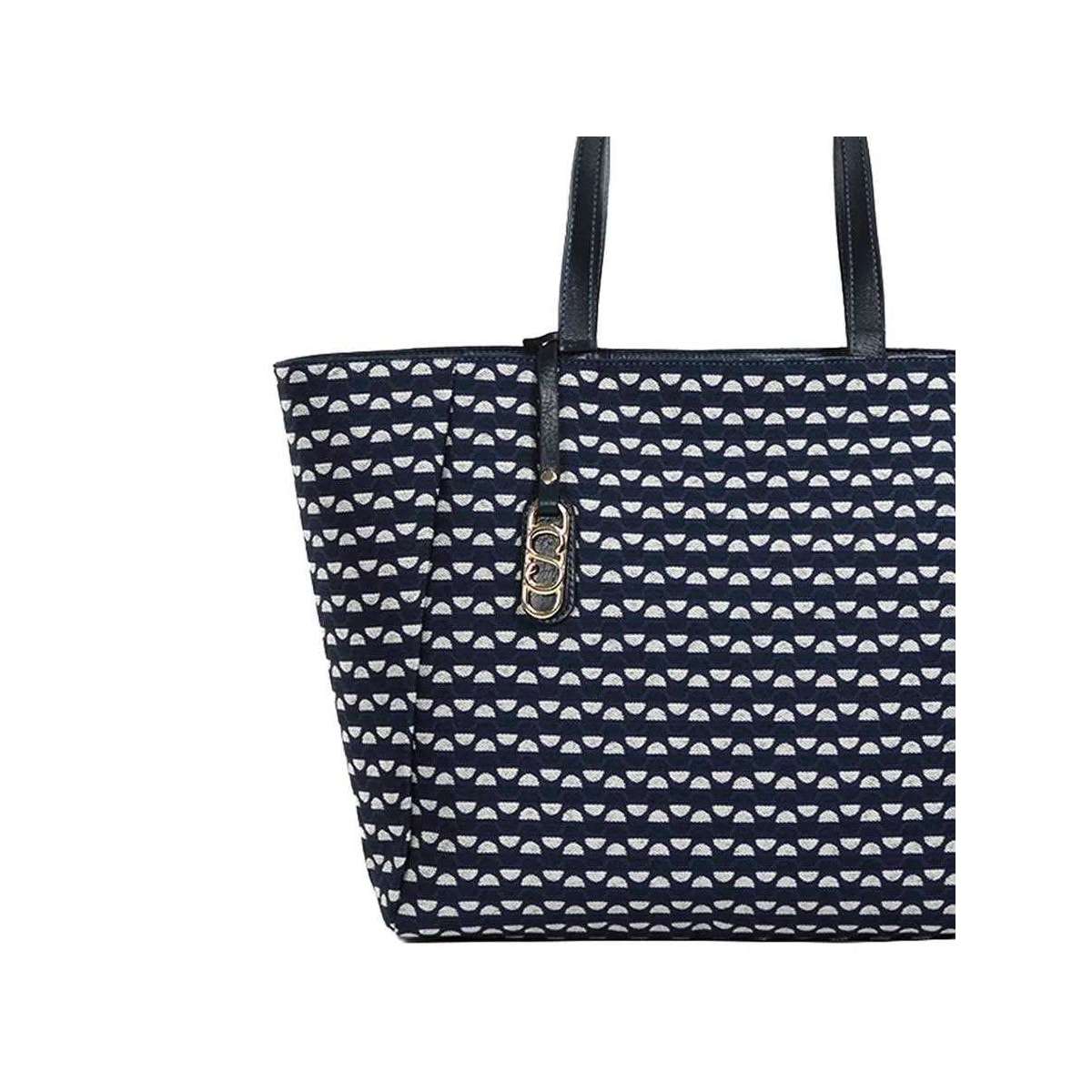 Bolsa Classe Feminina Bag Jacquard J002 Marinho Bolsa Classe Feminina Bag Jacquard J002 Marinho